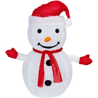 Aigostar Lumière Décorative Foldable Snowman Cold White 0.7m Ip44 Indoor & Outdoor White 70 cm - Publicité Aigostar Lumière Décorative Foldable Snowman Cold White 0.7m Ip44 Indoor & Outdoor White 70 cm - Publicité