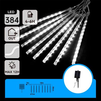 Aigostar Guirlande Led Meteor Shower 0.3m 10m Cold White Solar Transparent 30 cm - Publicité Aigostar Guirlande Led Meteor Shower 0.3m 10m Cold White Solar Transparent 30 cm - Publicité