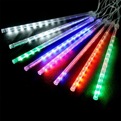 Aigostar Guirlande Led Meteor Shower 0.3m 10m Rgby Solar Transparent 30 cm - Publicité Aigostar Guirlande Led Meteor Shower 0.3m 10m Rgby Solar Transparent 30 cm - Publicité