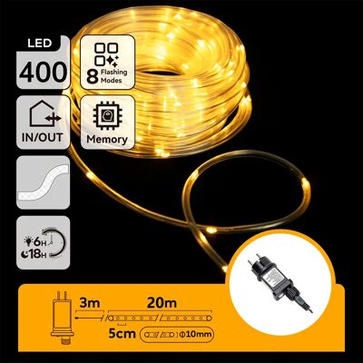Aigostar Guirlande Led Tube 10mm 20m Warm White Ip44 Indoor & Outdoor Low Voltage Transparent 1 cm - Publicité Aigostar Guirlande Led Tube 10mm 20m Warm White Ip44 Indoor & Outdoor Low Voltage Transparent 1 cm - Publicité