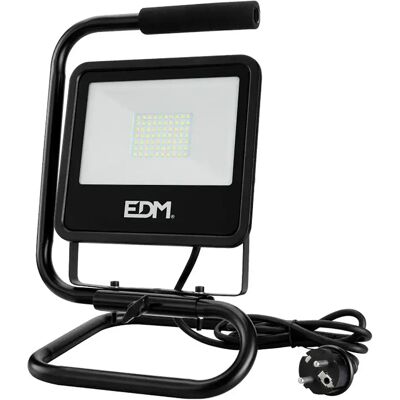 Edm Projecteur Led Black Series 50w 4000 Lumens 6400k 24 X 21 X 34 Cm Black One Size - Publicité Edm Projecteur Led Black Series 50w 4000 Lumens 6400k 24 X 21 X 34 Cm Black One Size - Publicité