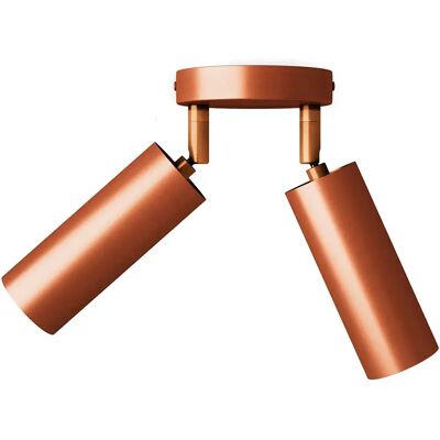 Creative Cables Applique Murale Tub-e14 Double Spotlight Satin Copper One Size - Publicité Creative Cables Applique Murale Tub-e14 Double Spotlight Satin Copper One Size - Publicité