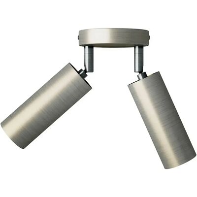 Creative Cables Applique Murale Sans Ampoule Tub-e14 Double Spotlight Satin Titanium One Size - Publicité Creative Cables Applique Murale Sans Ampoule Tub-e14 Double Spotlight Satin Titanium One Size - Publicité