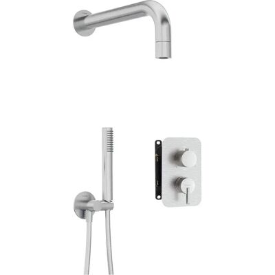 Ensemble de douche encastré avec mélangeur et tête de douche - Shower Set - Publicité Ensemble de douche encastré avec mélangeur et tête de douche - Shower Set - Publicité