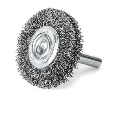 Brosse en fil d'acier Lessmann - Rond pour perceuses - Publicité Brosse en fil d'acier Lessmann - Rond pour perceuses - Publicité
