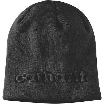 Carhartt Bonnet Knit Embossed Black One Size - Publicité Carhartt Bonnet Knit Embossed Black One Size - Publicité