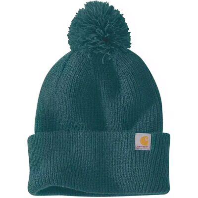 Carhartt Chapeau Knit Pom-pom Greenstone One Size - Publicité Carhartt Chapeau Knit Pom-pom Greenstone One Size - Publicité