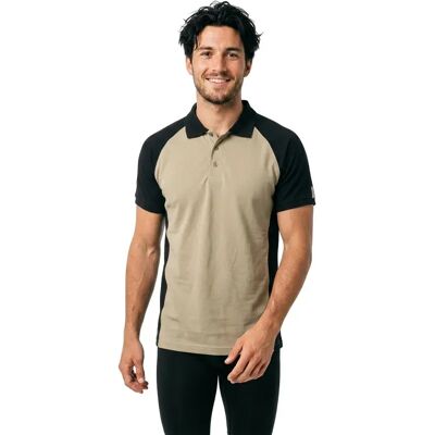 Mascot Polo à Manches Courtes Unique 50569 Light Khaki / Black L - Publicité Mascot Polo à Manches Courtes Unique 50569 Light Khaki / Black L - Publicité