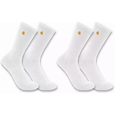 Carhartt Chaussettes Longues 2 Paires White EU 46-48 - Publicité Carhartt Chaussettes Longues 2 Paires White EU 46-48 - Publicité