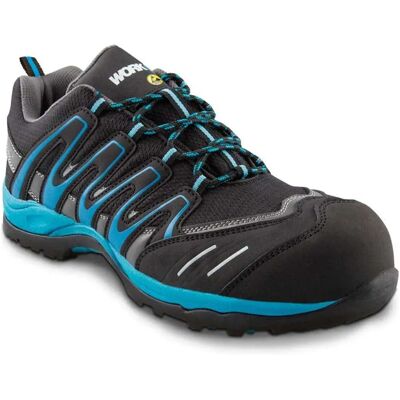 Workfit Chaussures De Sécurité Trail Esd Black / Blue EU 35 - Publicité Workfit Chaussures De Sécurité Trail Esd Black / Blue EU 35 - Publicité