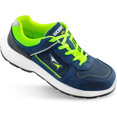 Workfit Chaussures De Sécurité Hello S3s Sr Blue / Green EU 40 - Publicité Workfit Chaussures De Sécurité Hello S3s Sr Blue / Green EU 40 - Publicité