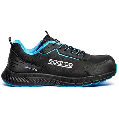 Sparco Chaussures De Sécurité Traction Nubuck Black / Blue EU 41 - Publicité Sparco Chaussures De Sécurité Traction Nubuck Black / Blue EU 41 - Publicité