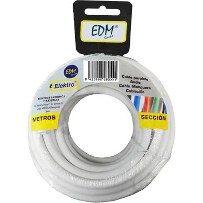 Edm Rouleau De Câble Multiconducteur 2x1.5 Mm 25 M White One Size - Publicité Edm Rouleau De Câble Multiconducteur 2x1.5 Mm 25 M White One Size - Publicité