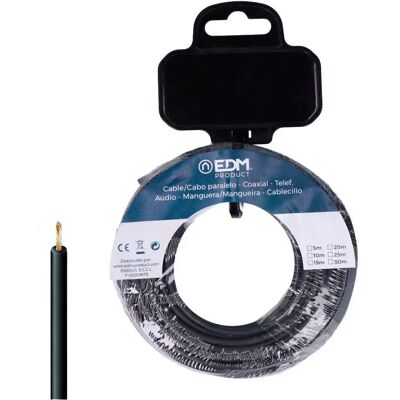 Edm Rouleau De Câble Flexible H07z1-k 6.00 Mm 20 M Black One Size - Publicité Edm Rouleau De Câble Flexible H07z1-k 6.00 Mm 20 M Black One Size - Publicité