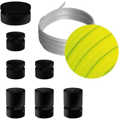 Creative Cables Kit D´éclairage Linear Filé System Cf10 5 M 7 Unités Black / Neon Yellow One Size - Publicité Creative Cables Kit D´éclairage Linear Filé System Cf10 5 M 7 Unités Black / Neon Yellow One Size - Publicité