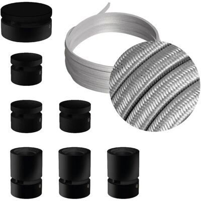 Creative Cables Kit D´éclairage Linear Filé System Cm02 5 M 7 Unités Black / Silver One Size - Publicité Creative Cables Kit D´éclairage Linear Filé System Cm02 5 M 7 Unités Black / Silver One Size - Publicité