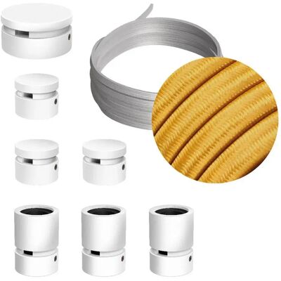 Creative Cables Kit D´éclairage Linear Filé System Cm05 5 M 7 Unités White / Gold One Size - Publicité Creative Cables Kit D´éclairage Linear Filé System Cm05 5 M 7 Unités White / Gold One Size - Publicité