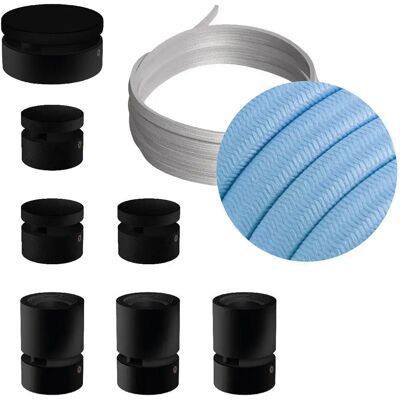 Creative Cables Kit D´éclairage Linear Filé System Cm17 5 M 7 Unités Black / Light Blue One Size - Publicité Creative Cables Kit D´éclairage Linear Filé System Cm17 5 M 7 Unités Black / Light Blue One Size - Publicité