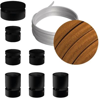 Creative Cables Kit D´éclairage Linear Filé System Cm22 5 M 7 Unités Black / Brown One Size - Publicité Creative Cables Kit D´éclairage Linear Filé System Cm22 5 M 7 Unités Black / Brown One Size - Publicité