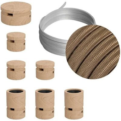 Creative Cables Kit D´éclairage Linear Filé System Cm27 5 M 7 Unités Brown / Cipria One Size - Publicité Creative Cables Kit D´éclairage Linear Filé System Cm27 5 M 7 Unités Brown / Cipria One Size - Publicité