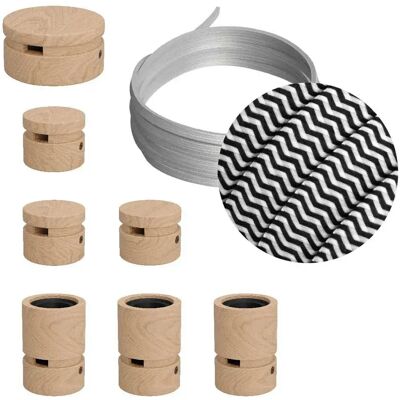 Creative Cables Kit D´éclairage Linear Filé System Cz04 5 M 7 Unités Brown / Black / White One Size - Publicité Creative Cables Kit D´éclairage Linear Filé System Cz04 5 M 7 Unités Brown / Black / White One Size - Publicité