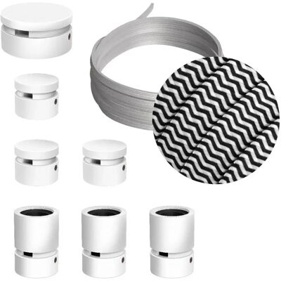 Creative Cables Kit D´éclairage Linear Filé System Cz04 5 M 7 Unités White / Black One Size - Publicité Creative Cables Kit D´éclairage Linear Filé System Cz04 5 M 7 Unités White / Black One Size - Publicité