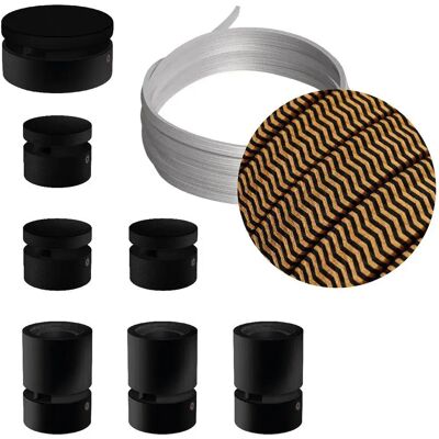 Creative Cables Kit D´éclairage Linear Filé System Cz22 5 M 7 Unités Black / Brown One Size - Publicité Creative Cables Kit D´éclairage Linear Filé System Cz22 5 M 7 Unités Black / Brown One Size - Publicité