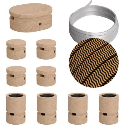 Creative Cables Kit D´éclairage Symmetric Filé System Cz22 5 M 9 Unités Brown / Black One Size - Publicité Creative Cables Kit D´éclairage Symmetric Filé System Cz22 5 M 9 Unités Brown / Black One Size - Publicité