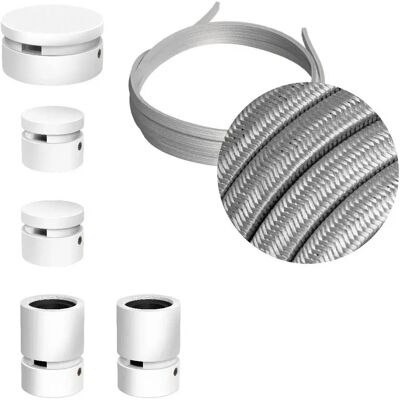 Creative Cables Kit D´éclairage Wiggle Filé System Cm02 5 M 5 Unités White / Silver One Size - Publicité Creative Cables Kit D´éclairage Wiggle Filé System Cm02 5 M 5 Unités White / Silver One Size - Publicité