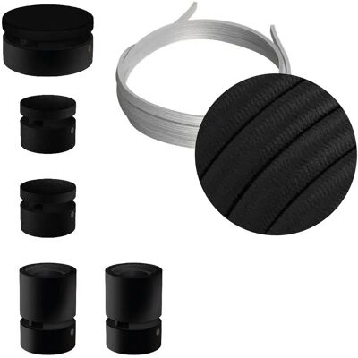 Creative Cables Kit D´éclairage Wiggle Filé System Cm04 5 M 5 Unités Black One Size - Publicité Creative Cables Kit D´éclairage Wiggle Filé System Cm04 5 M 5 Unités Black One Size - Publicité