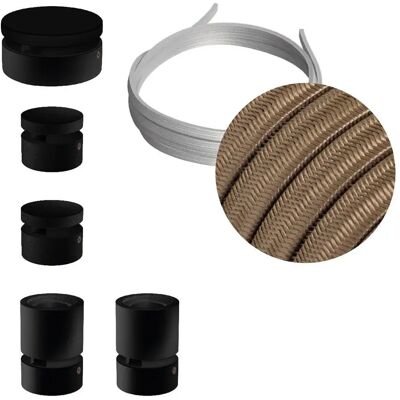 Creative Cables Kit D´éclairage Wiggle Filé System Cm27 5 M 5 Unités Black / Cipria One Size - Publicité Creative Cables Kit D´éclairage Wiggle Filé System Cm27 5 M 5 Unités Black / Cipria One Size - Publicité