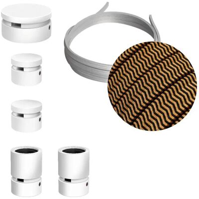 Creative Cables Kit D´éclairage Wiggle Filé System Cz22 5 M 5 Unités White / Brown / Black One Size - Publicité Creative Cables Kit D´éclairage Wiggle Filé System Cz22 5 M 5 Unités White / Brown / Black One Size - Publicité