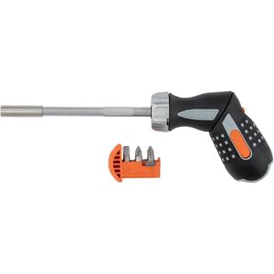 Bahco Tournevis à Cliquet With 1-4´´ Bit Holder And Pistol-type Handle 135 Mm Multicolor One Size - Publicité Bahco Tournevis à Cliquet With 1-4´´ Bit Holder And Pistol-type Handle 135 Mm Multicolor One Size - Publicité