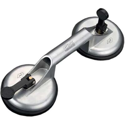 Ferrestock Fskasa002 Ventouse Double En Aluminium 100kg Silver One Size - Publicité Ferrestock Fskasa002 Ventouse Double En Aluminium 100kg Silver One Size - Publicité