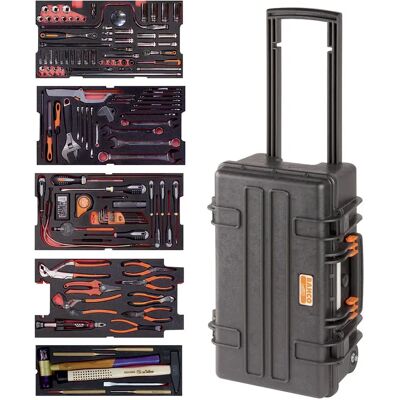Bahco Composition D´outils D´aviation 159 Unités Métalliques Avec Roues Multicolor One Size - Publicité Bahco Composition D´outils D´aviation 159 Unités Métalliques Avec Roues Multicolor One Size - Publicité