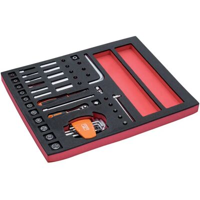Bahco Clé à Cliquet Pear Head Set And 1/4´´ Sockets In Foam Tray 2/3 Fit&go 44 Unités Multicolor One Size - Publicité Bahco Clé à Cliquet Pear Head Set And 1/4´´ Sockets In Foam Tray 2/3 Fit&go 44 Unités Multicolor One Size - Publicité
