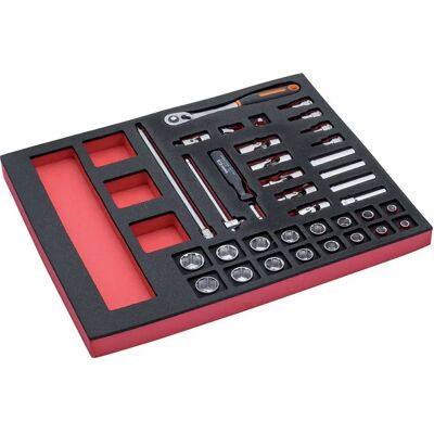 Bahco Jeu De Douilles Et De Cliquet Ff1f2101 3/8´´ 2-3 Fit&go 36 Pièces Multicolor One Size - Publicité Bahco Jeu De Douilles Et De Cliquet Ff1f2101 3/8´´ 2-3 Fit&go 36 Pièces Multicolor One Size - Publicité