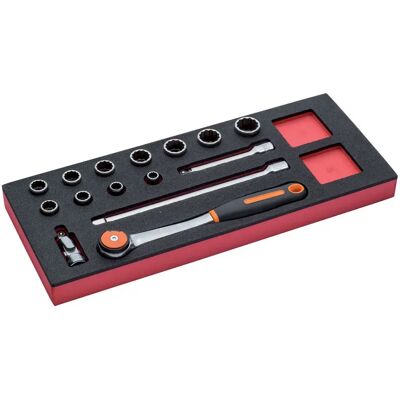 Bahco Jeu De Douilles Et De Cliquet 1/2´´ 1-3 Fit&go 15 Pièces Multicolor One Size - Publicité Bahco Jeu De Douilles Et De Cliquet 1/2´´ 1-3 Fit&go 15 Pièces Multicolor One Size - Publicité