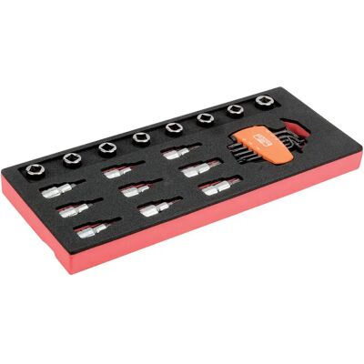 Bahco Jeu De Douilles Et Embouts 1/2´´ En Plateau Mousse 1/3 Fit&go 25 Unités Multicolor One Size - Publicité Bahco Jeu De Douilles Et Embouts 1/2´´ En Plateau Mousse 1/3 Fit&go 25 Unités Multicolor One Size - Publicité