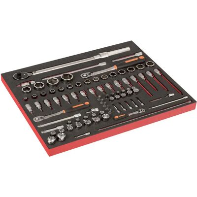 Bahco Clé Dynamométrique Set Of 1/4´´ And 3/8´´ Sockets And In Foam Tray 3-3 Fit&go Set 85 Unités Multicolor One Size - Publicité Bahco Clé Dynamométrique Set Of 1/4´´ And 3/8´´ Sockets And In Foam Tray 3-3 Fit&go Set 85 Unités Multicolor One Size - Publicité