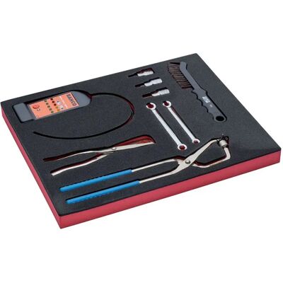 Bahco Ff1f5010 Fit&go Jeu D´outils 2/3 Avec Insert En Mousse Pinceau/clé à Molette 9 Pièces Multicolor One Size - Publicité Bahco Ff1f5010 Fit&go Jeu D´outils 2/3 Avec Insert En Mousse Pinceau/clé à Molette 9 Pièces Multicolor One Size - Publicité