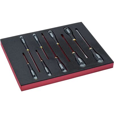 Bahco Jeu De Tournevis Slotted In Foam Tray 2-3 Fit&go 8 Unités Multicolor One Size - Publicité Bahco Jeu De Tournevis Slotted In Foam Tray 2-3 Fit&go 8 Unités Multicolor One Size - Publicité