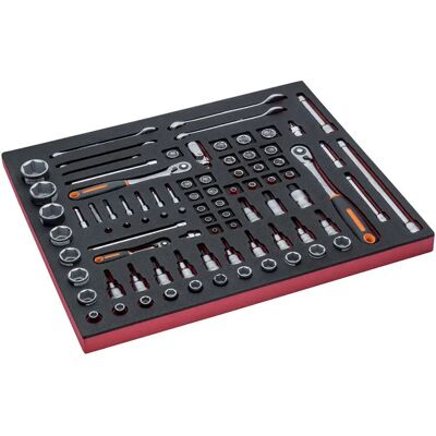 Bahco Jeu De Clés à Cliquet Avec Embouts Et Douilles Ff1a5005 3-3 Fit&go 83 Pièces Multicolor One Size - Publicité Bahco Jeu De Clés à Cliquet Avec Embouts Et Douilles Ff1a5005 3-3 Fit&go 83 Pièces Multicolor One Size - Publicité