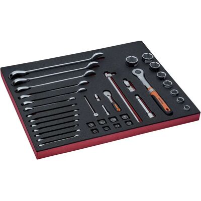 Bahco Jeu D´outils Wrench-in Foam Tray 3-3 Fit&go 38 Pièces Multicolor One Size - Publicité Bahco Jeu D´outils Wrench-in Foam Tray 3-3 Fit&go 38 Pièces Multicolor One Size - Publicité