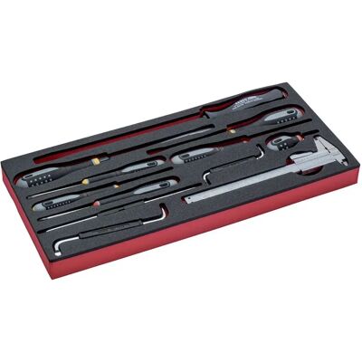 Bahco Plateau En Mousse Avec Composition D´outils En Pouces Pour Nos Boîtes Métalliques Des Séries 1483k Et 1483khd 13 Unités Multicolor One Size - Publicité Bahco Plateau En Mousse Avec Composition D´outils En Pouces Pour Nos Boîtes Métalliques Des Séries 1483k Et 1483khd 13 Unités Multicolor One Size - Publicité