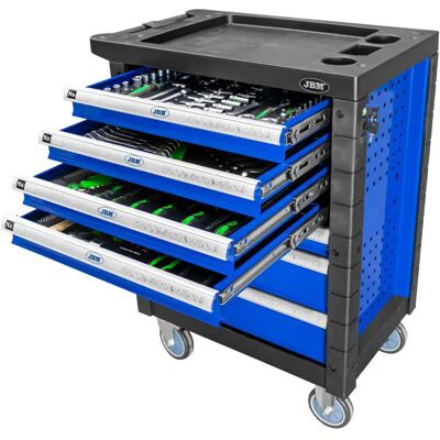 Jbm Chariot à Outils à 7 Tiroirs Blue One Size - Publicité Jbm Chariot à Outils à 7 Tiroirs Blue One Size - Publicité