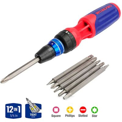 Workpro Tournevis à Cliquet Quickload Ql3 Multicolor One Size - Publicité Workpro Tournevis à Cliquet Quickload Ql3 Multicolor One Size - Publicité