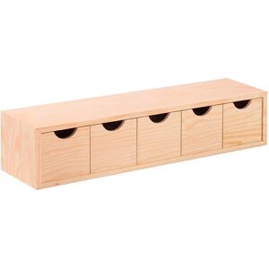Astigarraga Commode 12x57x13 Cm 5 Tiroirs Beige One Size - Publicité Astigarraga Commode 12x57x13 Cm 5 Tiroirs Beige One Size - Publicité