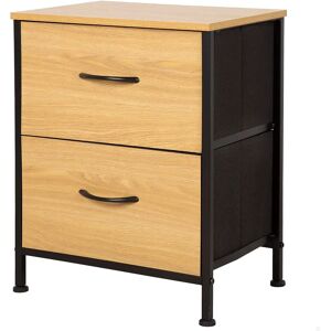 Max Home Commode 18443 2 Tiroirs One Size - Publicité Max Home Commode 18443 2 Tiroirs One Size - Publicité