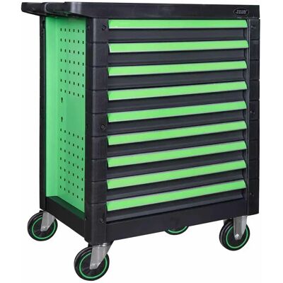 Jbm Chariot à Outils 9 Tiroirs égaux Vert - Vide Black / Green One Size - Publicité Jbm Chariot à Outils 9 Tiroirs égaux Vert - Vide Black / Green One Size - Publicité